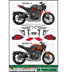 TRIDENT 660 VINTAGE NUMBER ORANGE RED